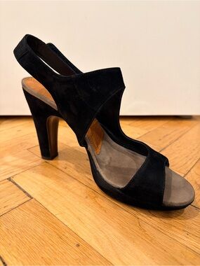 Chie Mihara Black Suede Platform Sandals EU 41.5 US 11